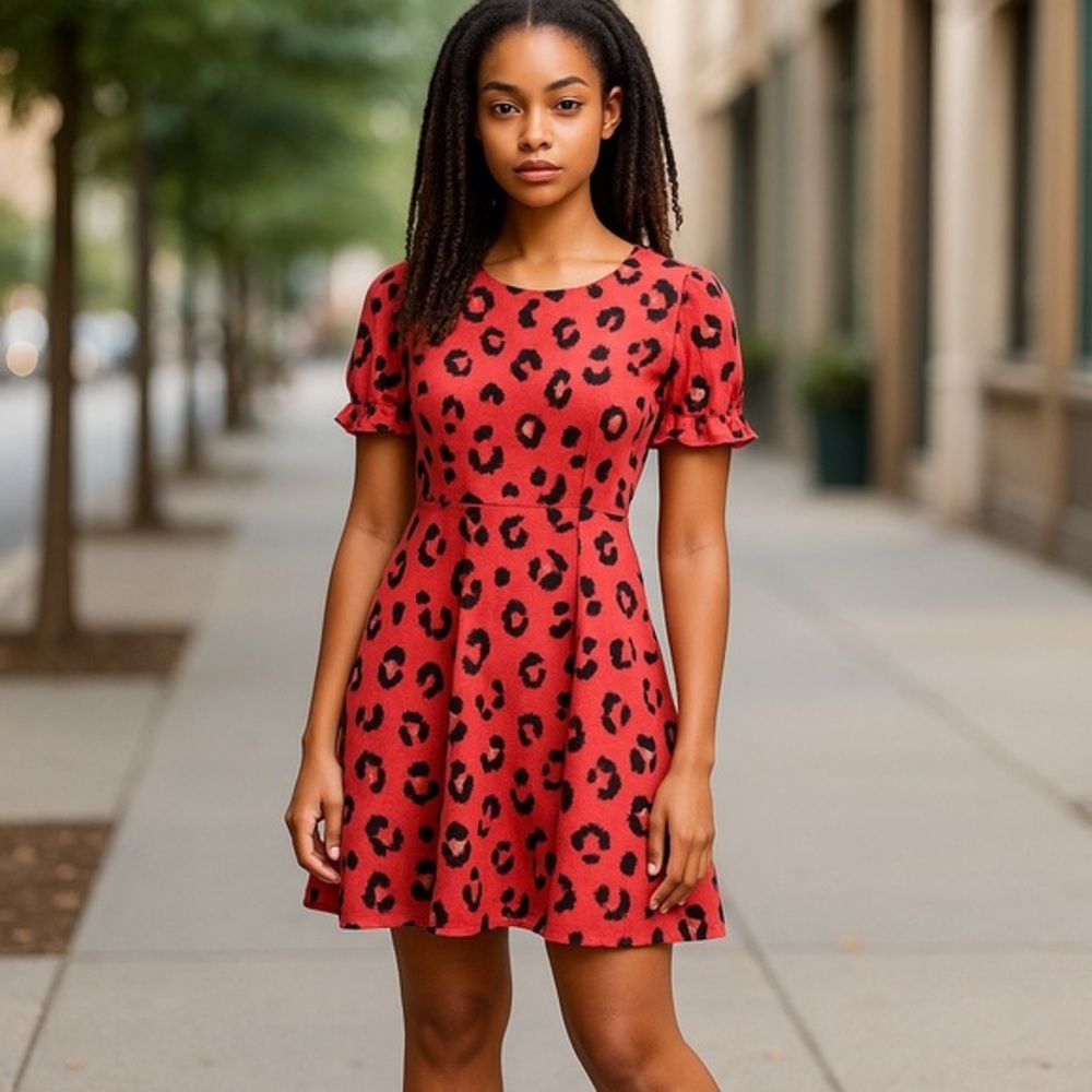 JNSQ Caro Dress Pink and Black Elegance for Every Occasion Size 2